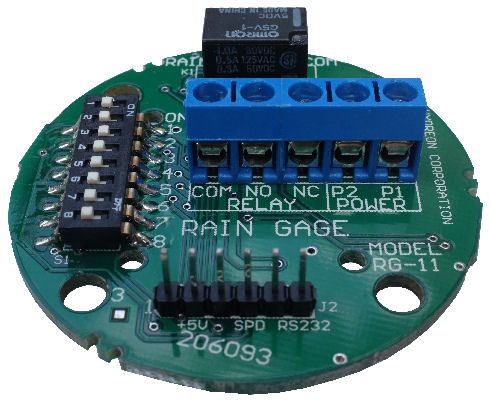 RG-11 Rain Sensor Module, circuit board connector screw terminal.