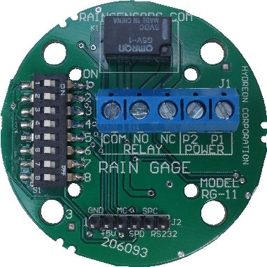 Rain Sensor Module, circuit board top view